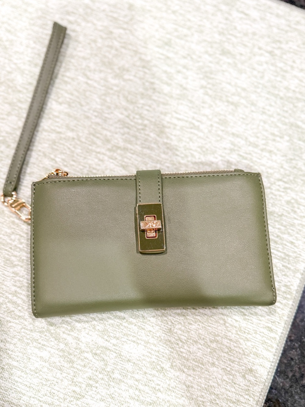 Anne Klein - Olive Green Wristlet Wallet